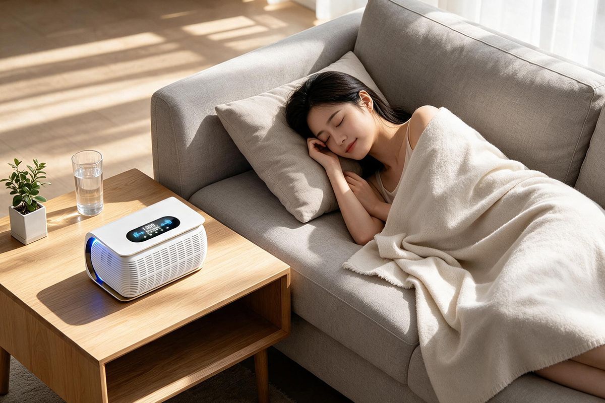 Living room nap scene_Tiiiyes sleep device in the living room_natural soundscape sleep aid